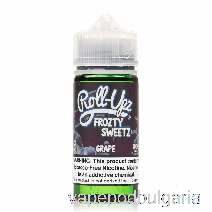 Vape Bulgaria Grape Ice - Juice Roll-upz E-liquid - 100ml 3mg